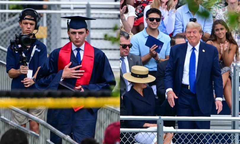 Сын Дональда и Мелании Трамп окончил среднюю школу