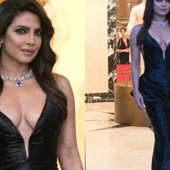 Приянка Чопра демонстрирует свое декольте в ультра дорогих украшениях.