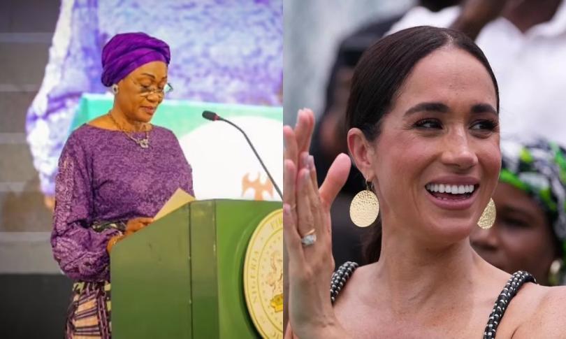 Меган Маркл ударила по носу первая леди Нигерии?