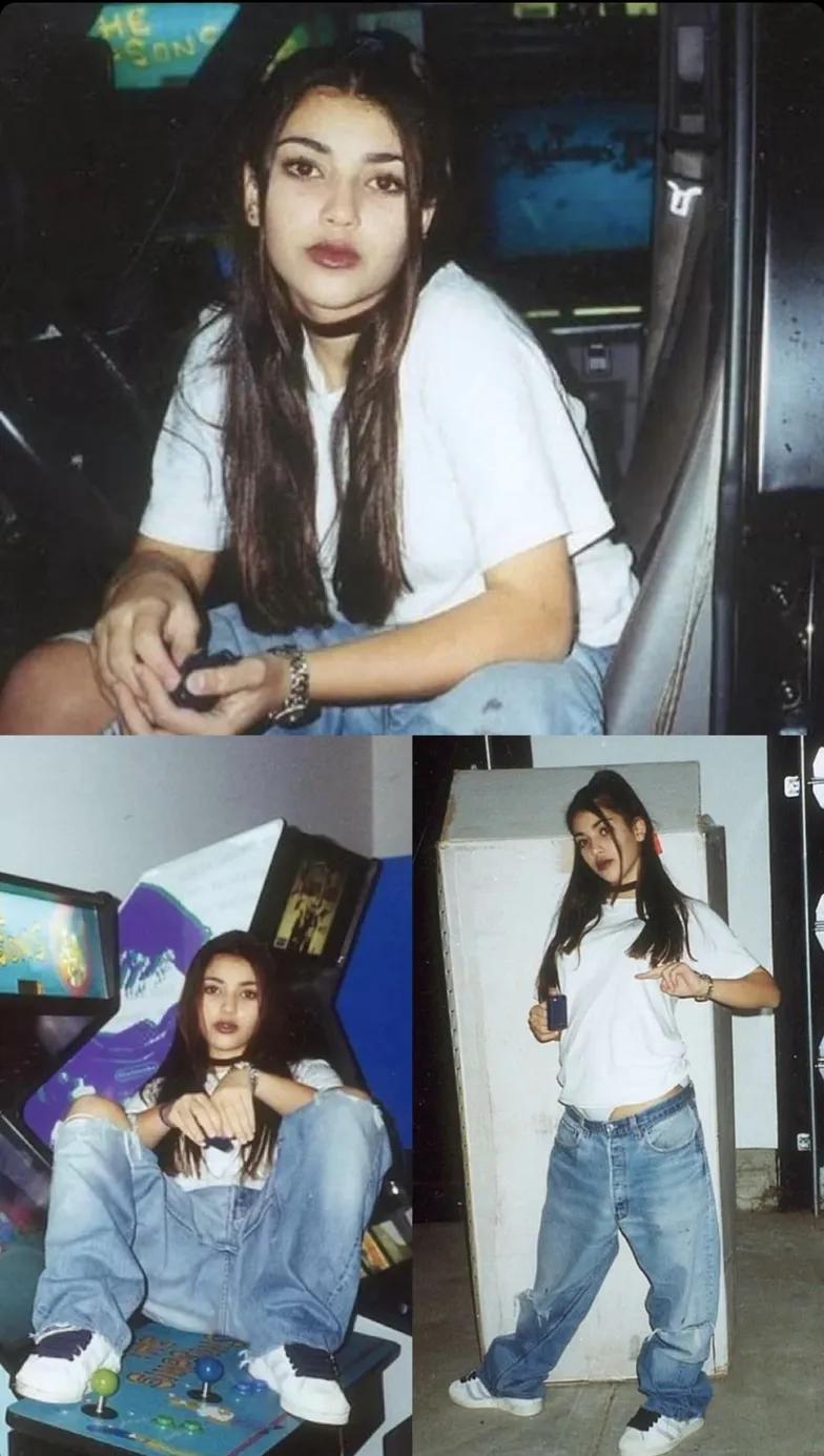 Ким Кардашьян показала фото из молодости. Вот как она выглядела до операции