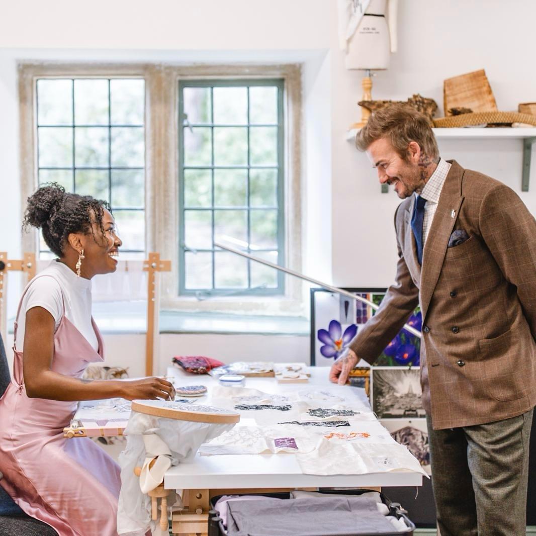 Король Карл III и Дэвид Бекхэм