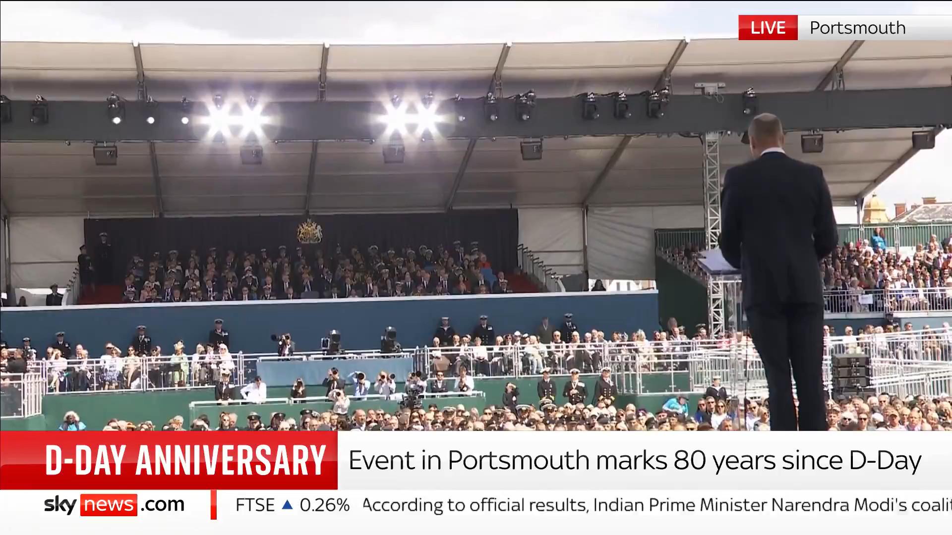 Принц Уильям выступил во время празднования годовщины Дня Д