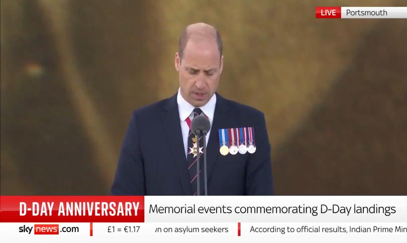 Принц Уильям выступил во время празднования годовщины Дня Д