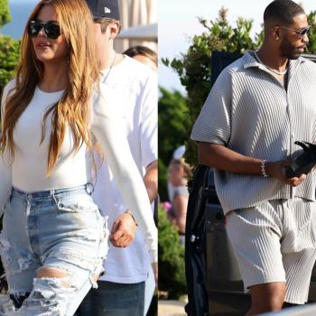 Вооруженная сумочкой из крокодиловой кожи стоимостью 500 тыс. долларов, Хлоя Кардашьян отправляется на обед с Тристаном Томпсоном