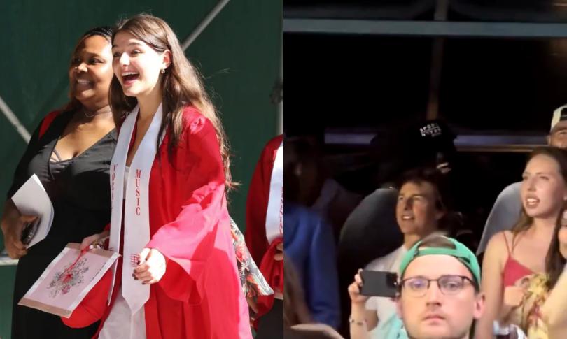 Сури Круз окончила среднюю школу. Том Крузи не пришел на церемонию