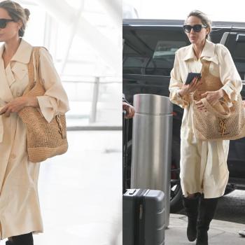 Величественная Анджелина Джоли идет с 15-летней Вивьен по аэропорту. Недавно мама и дочь начали работать вместе