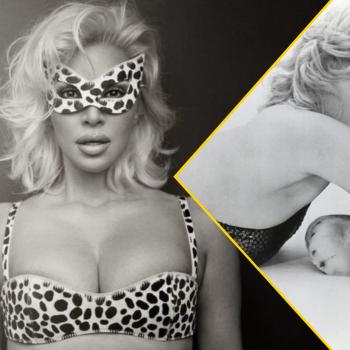 Ким Кардашьян изображает Мэрилин Монро в сексуальной фотосессии. Она позировала в леопардовом купальнике