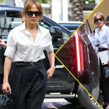 Подавленная Дженнифер Лопес отправляется на обед в компании любимой дочери Эммы