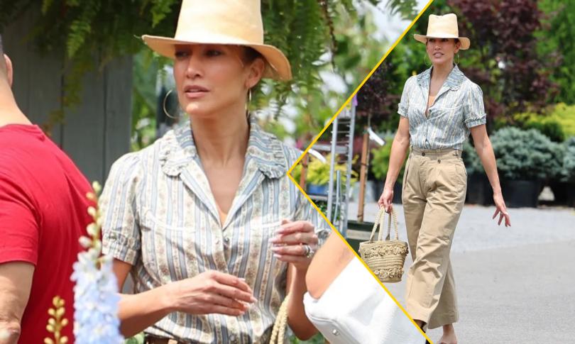 Дженнифер Лопес, одетая как «фермерша», сходила за садовыми покупкам