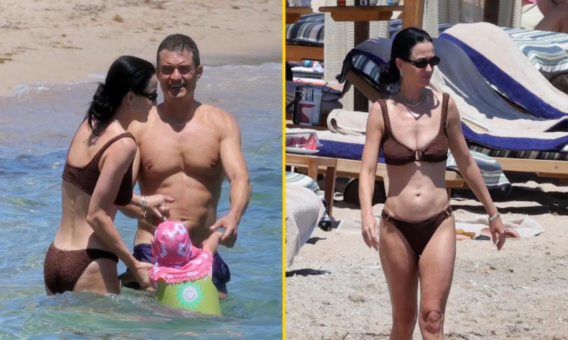 Кэти Перри и Орландо Блум  во время семейного отдыха на Сардинии