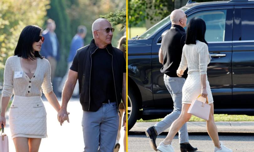 Джефф Безос и Лорен Санчес приехали в «летний лагерь миллиардеров»