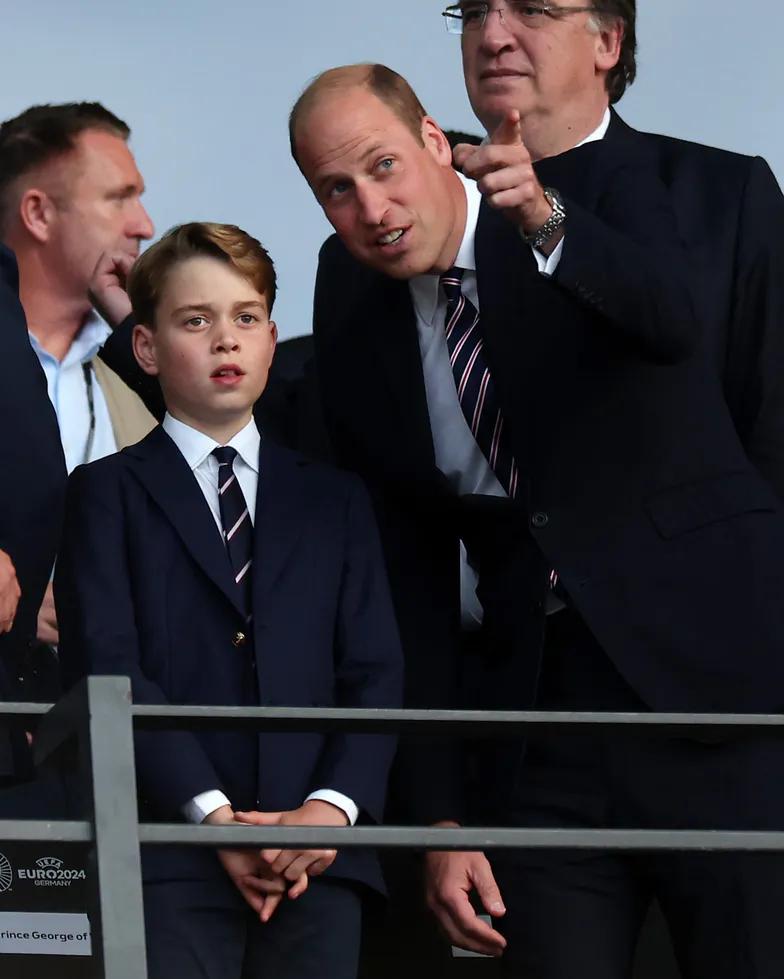 Принц Уильям и принц Джордж поддерживают Англию в финале Евро-2024