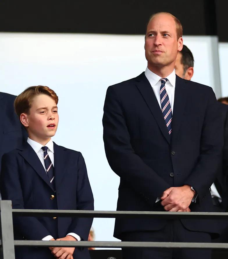 Принц Уильям и принц Джордж поддерживают Англию в финале Евро-2024