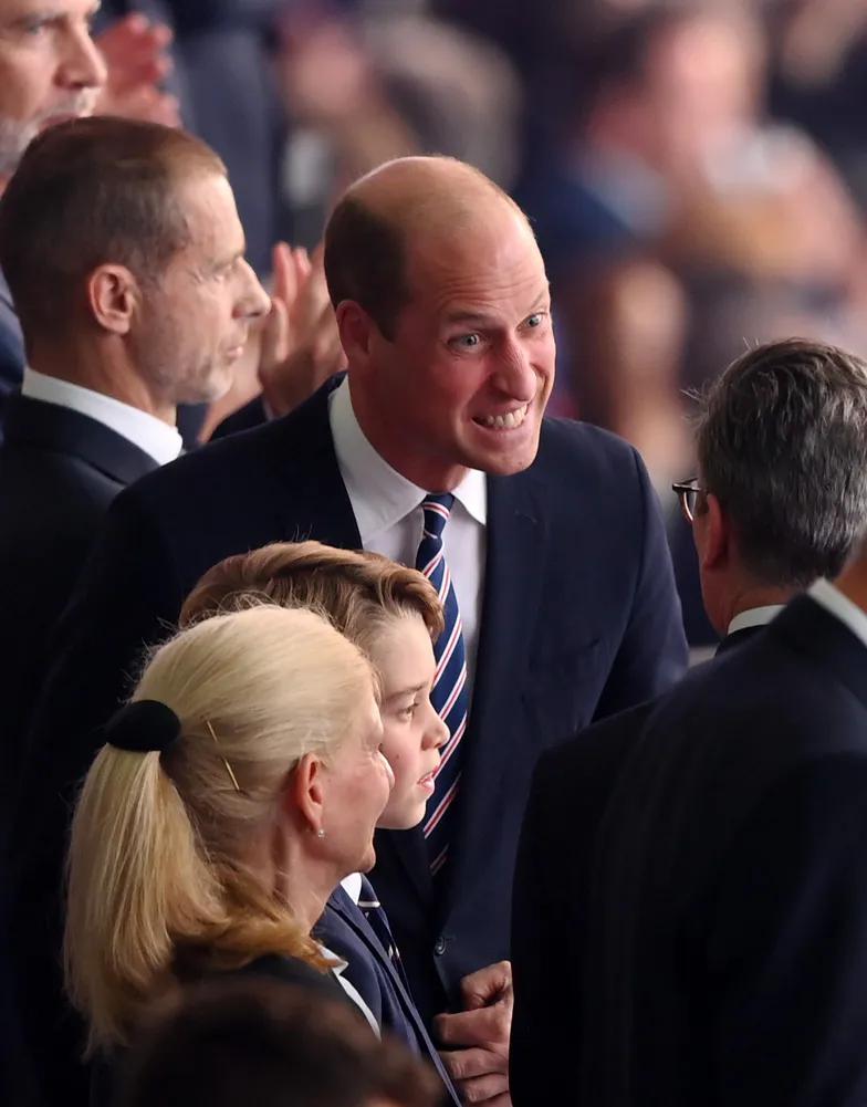 Принц Уильям и принц Джордж поддерживают Англию в финале Евро-2024