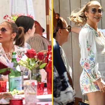 Обед в честь 55-летия Дженнифер Лопес в Хэмптоне