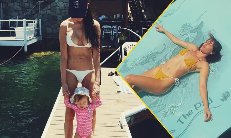 Деми Мур с внучкой Деми Мур с внучкой