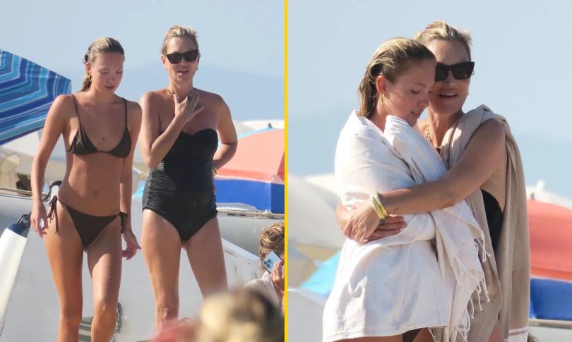 Кейт Мосс и её дочь на отдыхе