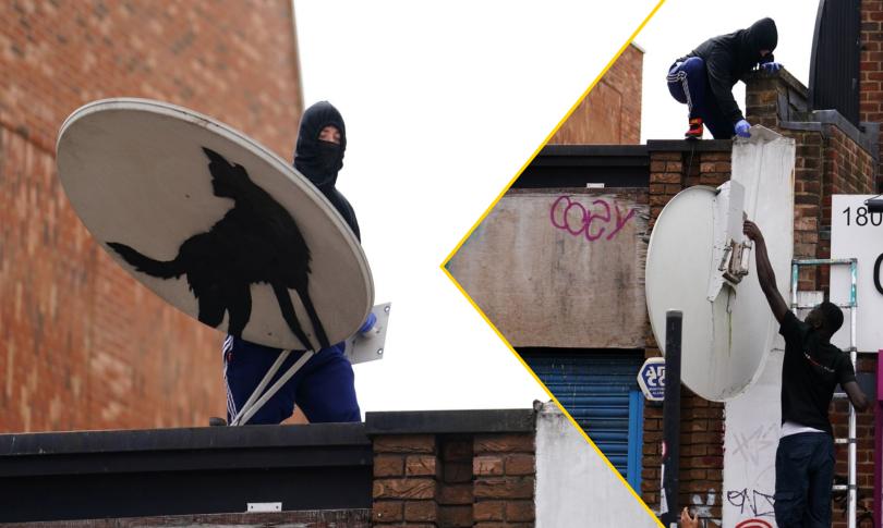 Произведение искусства Бэнкси с изображением животного было украдено Произведение искусства Бэнкси с изображением животного было украдено