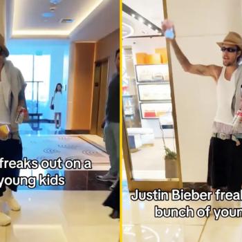 Джастин Бибер накричал на подростков в вестибюле отеля : «Убирайтесь отсюда»