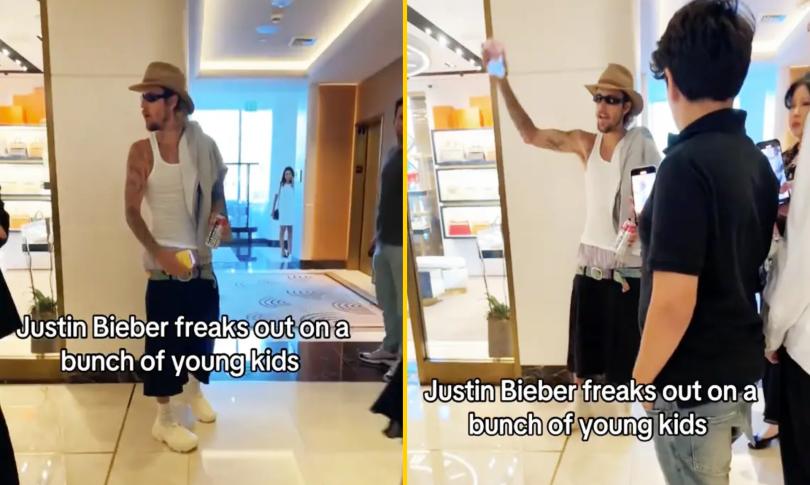 Джастин Бибер отчитал группу подростков