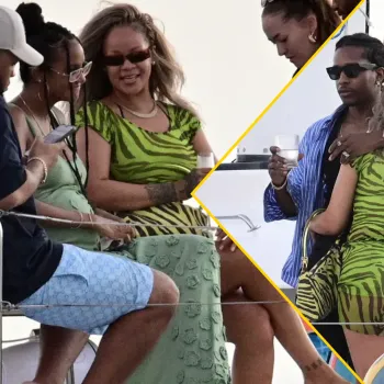Беззаботная Рианна в MINI на вечеринке на яхте в Барбадосе с ASAP Rocky и друзьями Беззаботная Рианна в MINI на вечеринке на яхте в Барбадосе с ASAP Rocky и друзьями
