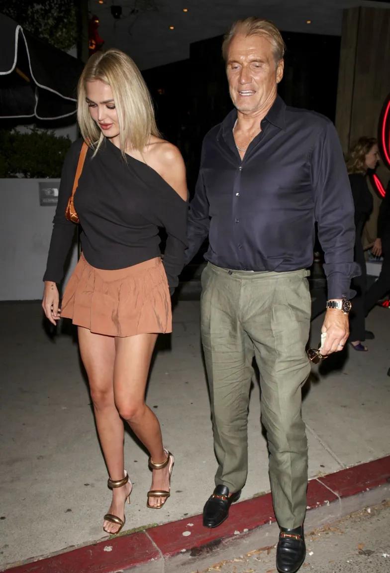 Дольф Лундгрен с женой