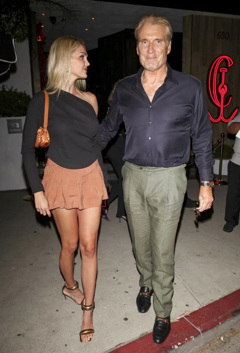 Дольф Лундгрен с женой