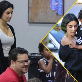 Ким Кардашьян вышла в свет в спортивных штанах. Впечатляет?