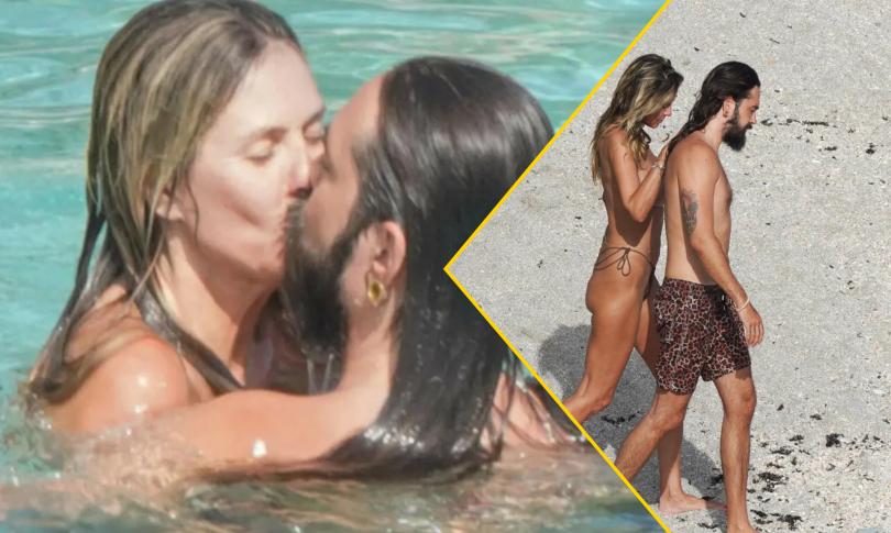 Хайди Клум топлесс и Том Каулитц