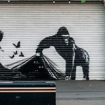 Вышла девятая работа Бэнкси в серии граффити на тему животных