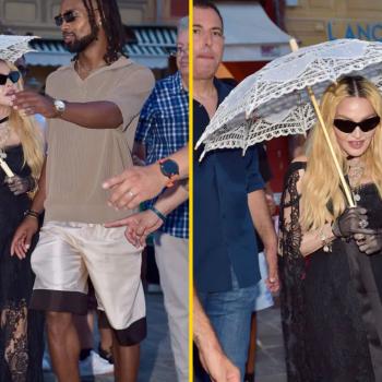 Мадонна отправляется на ужин в Портофино в компании своего возлюбленного, который младше ее на 37 лет