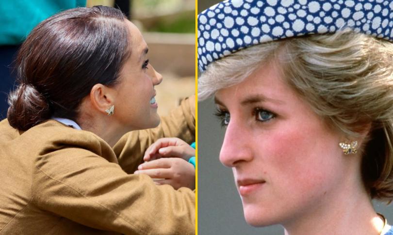 Меган Маркл в серьгах принцессы Дианы