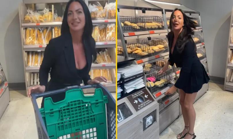 Британская блогерша сняла трусики в супермаркете