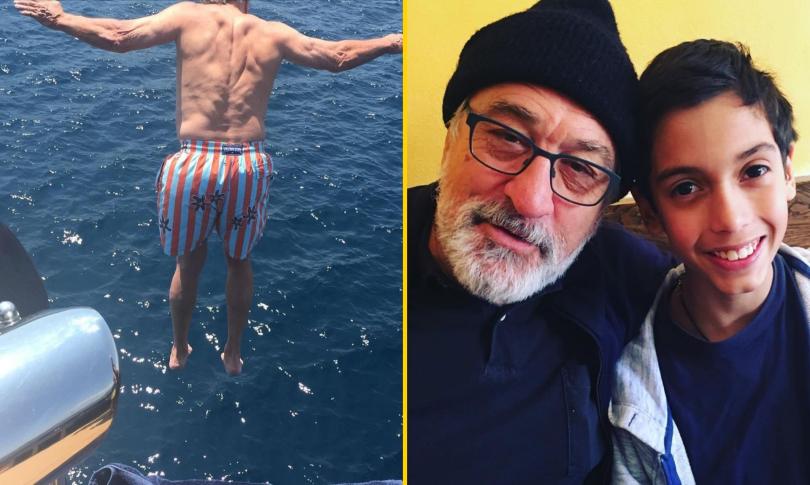 Роберт Де Ниро прыгает с яхты в честь 81-го дня рождения