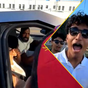 Канье Уэст и Бьянка Цензори прибыли на митинг Дональда Трампа. Их окружила толпа людей. Жена рэпера выглядела испуганной!