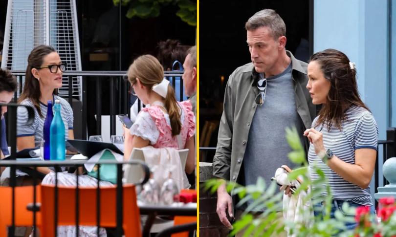 Бен Аффлек с бывшей женой и детьми