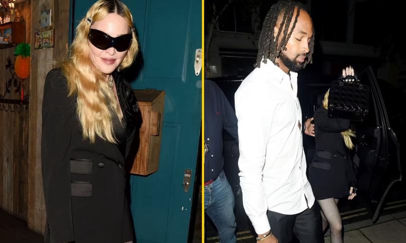 Мадонна и Аким Моррис на прогулке