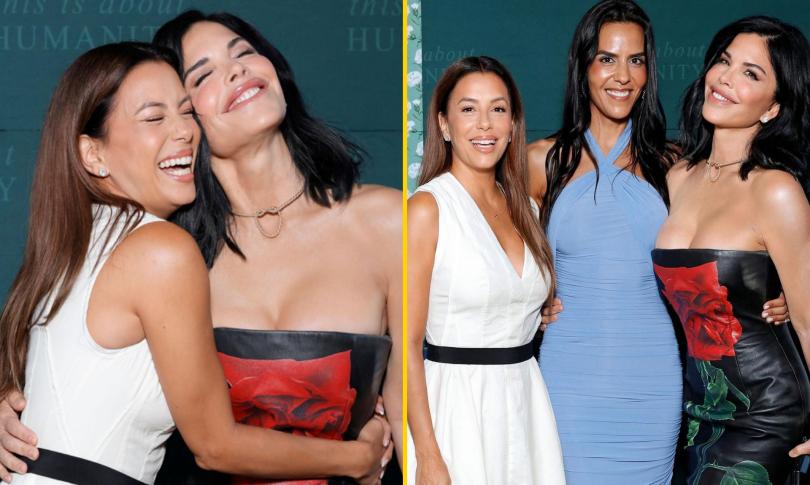 Лорен Санчес пришла на вечеринку в эффектном черном платье