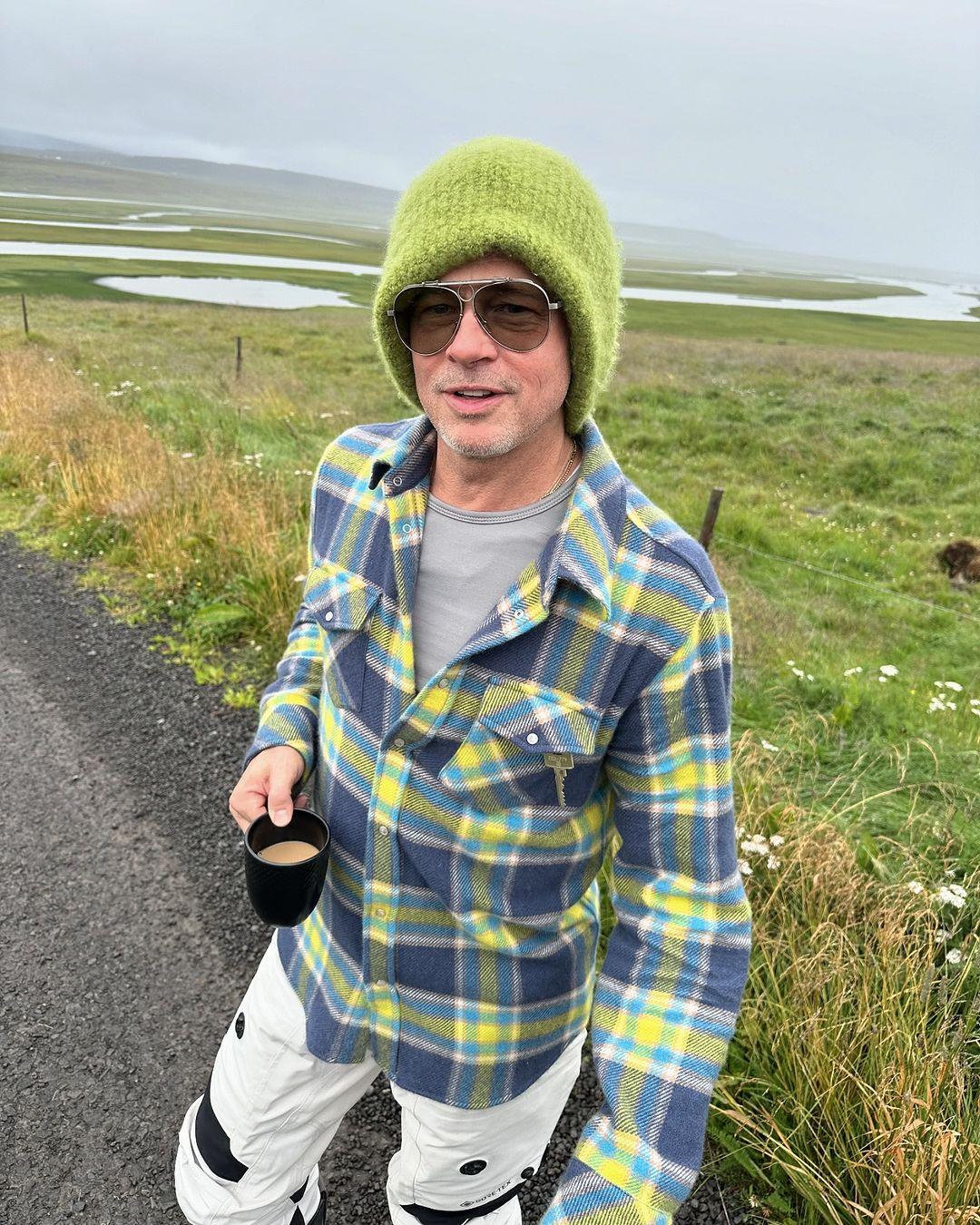 Брэд Питт в Исландии