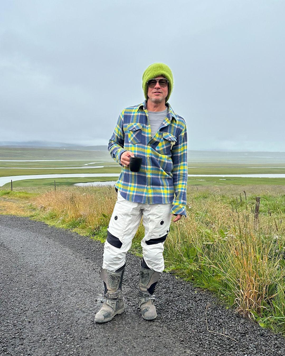 Брэд Питт в Исландии