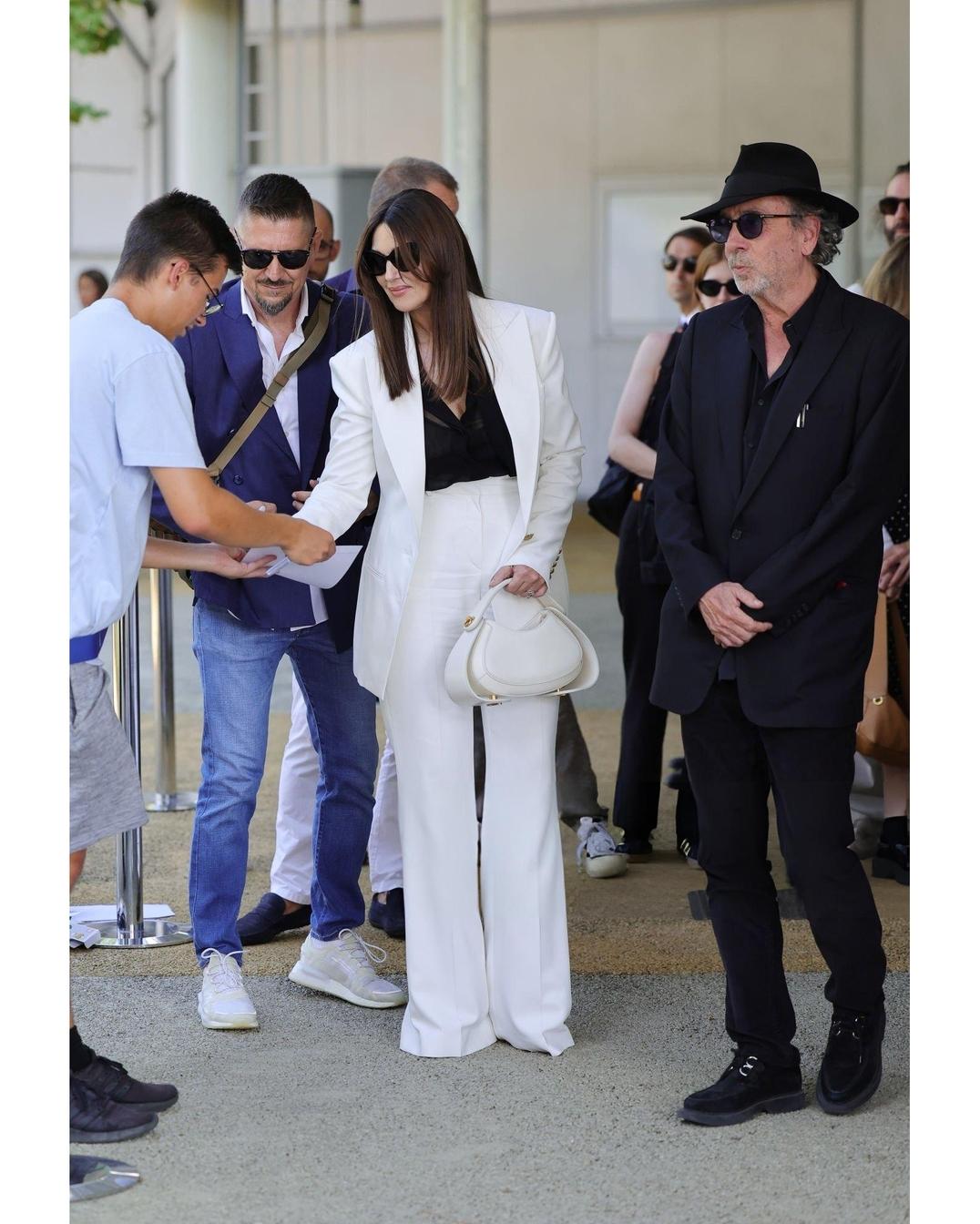 Моника Беллуччи и Тим Бертон на Венецианском кинофестивале