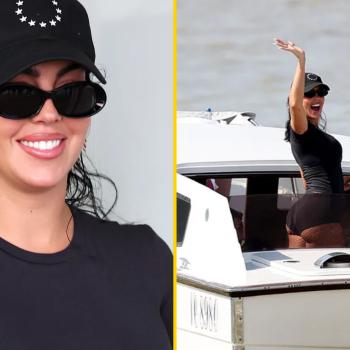 Джорджина Родригес прилетела в Венецию в уникальном стиле