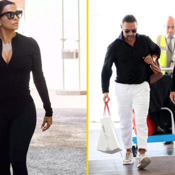 Ева Лонгория покидает Венецию вместе с мужем