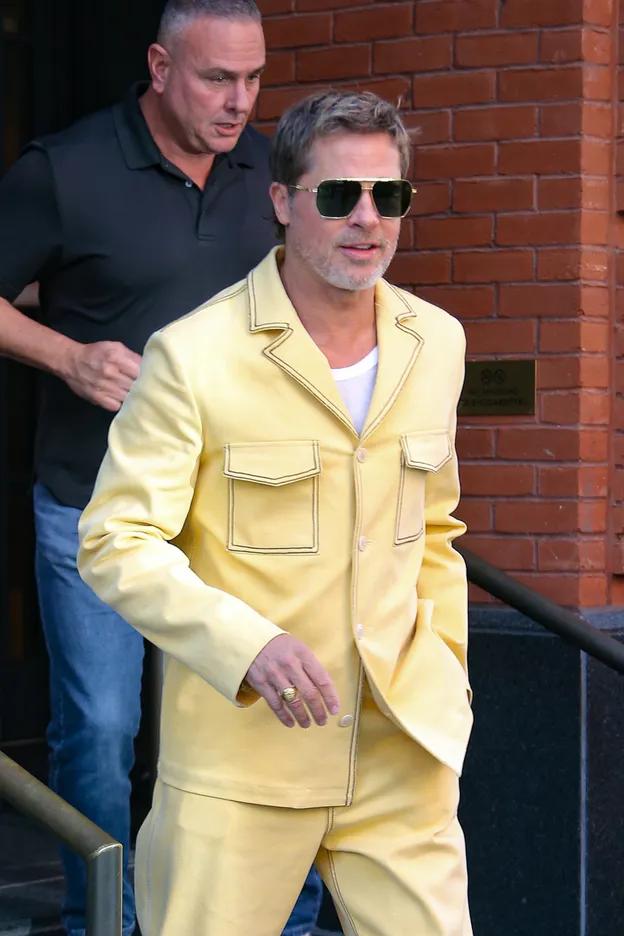 Брэд Питт с Инес де Рамон в Нью-Йорке Брэд Питт с Инес де Рамон в Нью-Йорке