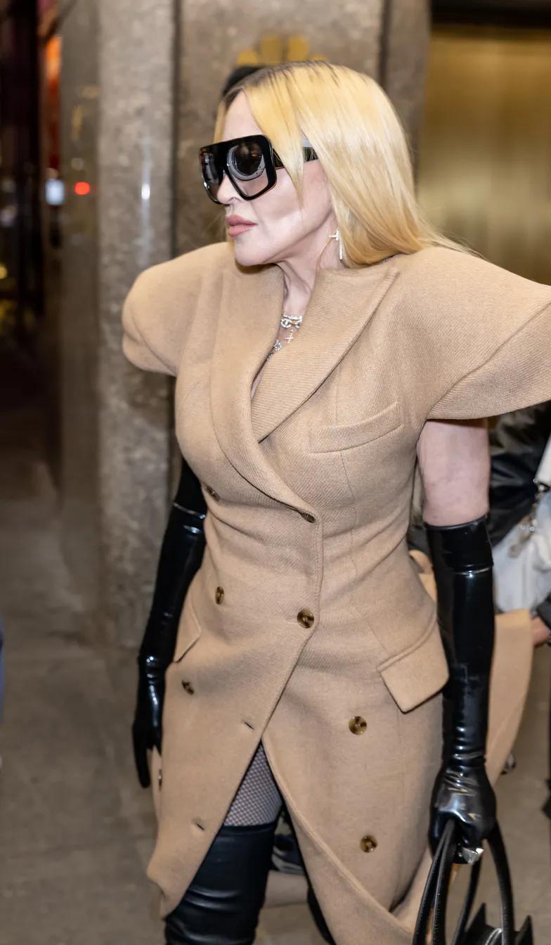 Мадонна прибыла на Неделю моды в Нью-Йорке