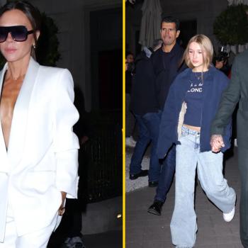 Виктория и Дэвид Бекхэм гуляют по улицам Парижа с 13-летней дочерью