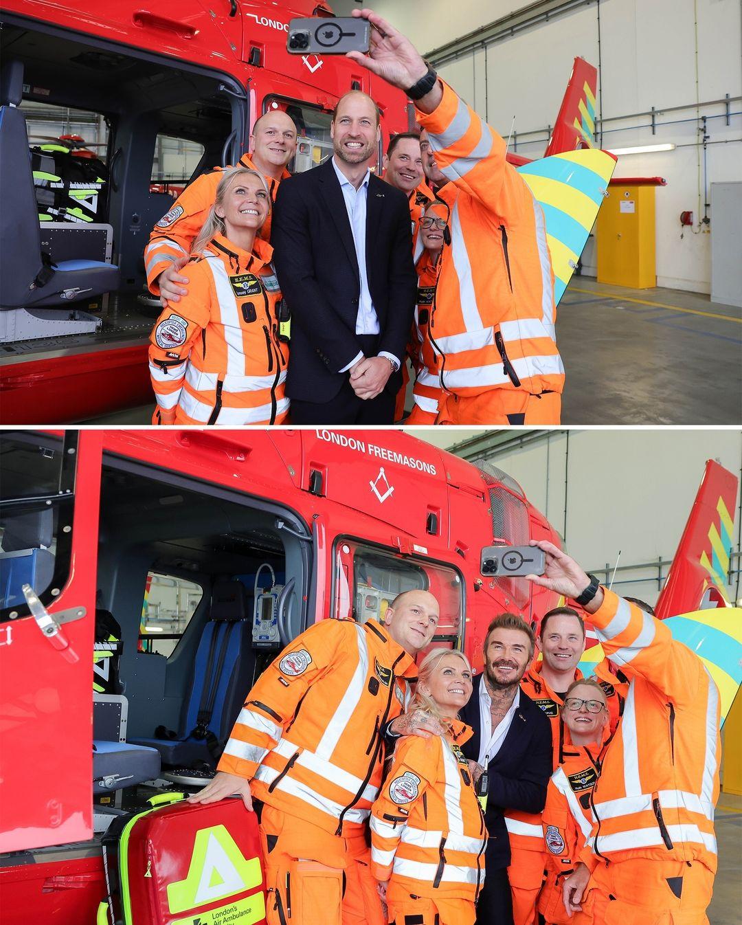 Принц Уильям и Дэвид Бекхэм