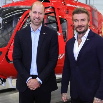 Принц Уильям и Дэвид Бекхэм празднуют общий успех