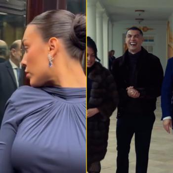 Криштиану Роналду встречается с Дональдом Трампом. Невеста футболиста выбрала смелый наряд