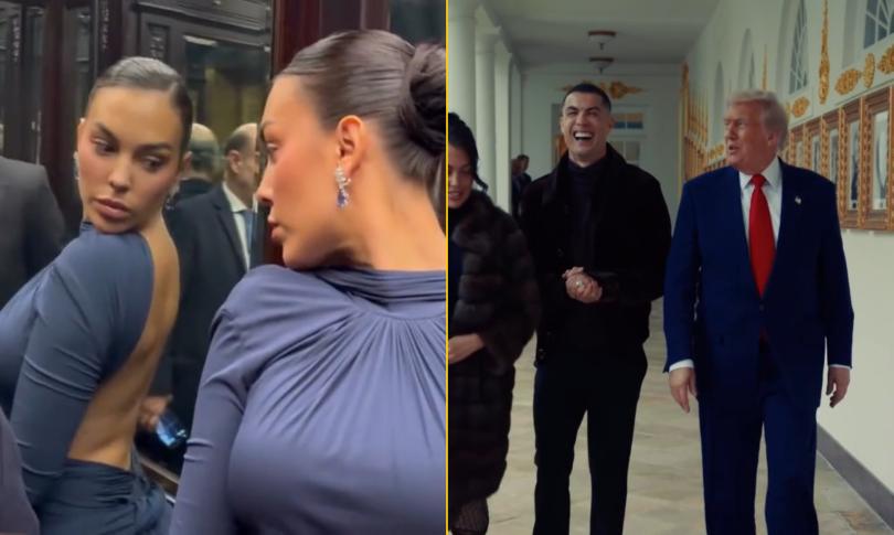 Криштиану Роналду c Джорджиной Родригес встречаются с Дональдом Трампом Криштиану Роналду c Джорджиной Родригес встречаются с Дональдом Трампом